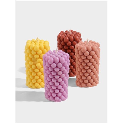 Свеча «Столб шарики», 5×5×9 см, соевый воск, МИКС