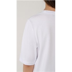 Фуфайка (футболка) для девочки Гретта-4 (Белый)