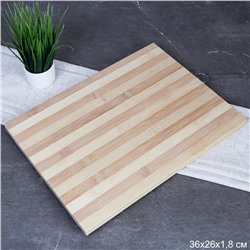 Доска разделочная 26х36х1.8 см / ER-15/14 /уп 20/* бамбук