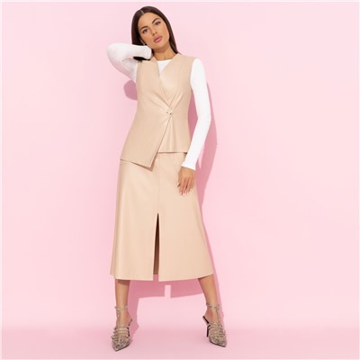 Юбка с карманами, Откровенно шикарная (беж)