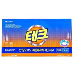 Tech Салфетки-порошок для стирки (20шт) Easy Sheet Detergent
