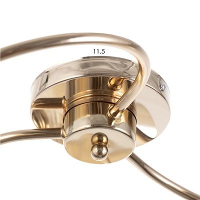 Люстра «Фокс» 3хЕ27 40 Вт золото 50×50×12 см