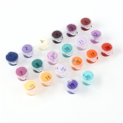 Картина по номерам на раме, с гирляндой «Озеро», 30×40 см