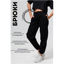 Брюки женские с начесом 14432 (Черный)