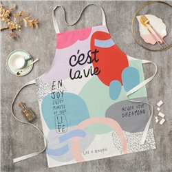 Фартук Этель «Се ля ви» 70×60 см, 100% хлопок, саржа 190 г/м²