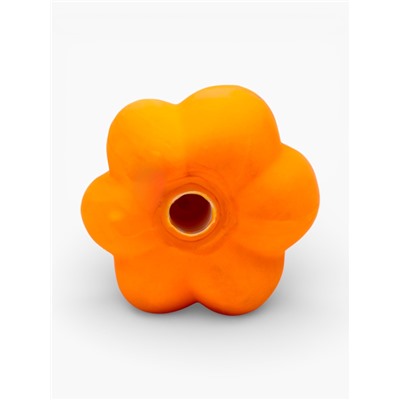 Пищащая игрушка для собак «Тыква», 13 см, латекс, оранжевая