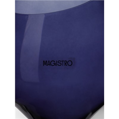 Бокал для вина Magistro «Иллюзия», 540 мл, 10×24 см, стекло, синий