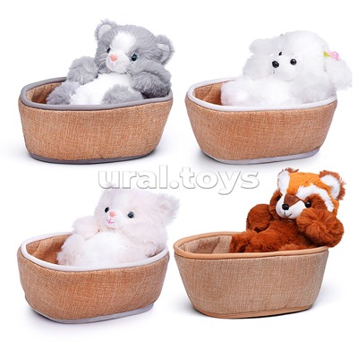 Мягкая игрушка "Зверушка в лежанке"