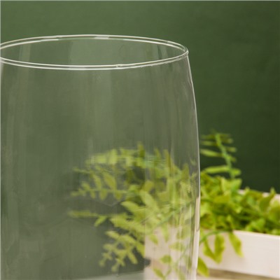 Ваза «Малага», средняя, 3.95 л, h=30 см, d=13.5 см, стекло, прозрачная