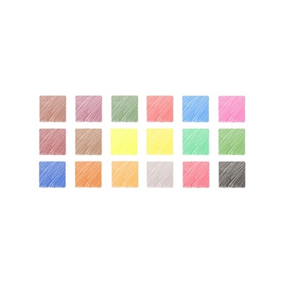 Карандаши Calligrata, цветные, 18 цветов, эконом, трёхгранные, пластиковые