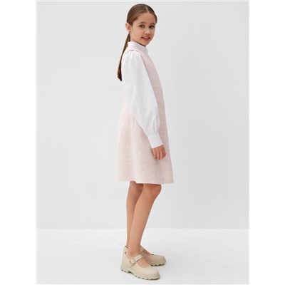 Платье нарядное для девочки MINAKU: PartyDress, прямое, рост 152-158 см, розовое