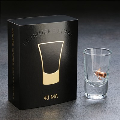 Стопка с пулей «Непробиваемая», в коробке, 40 мл