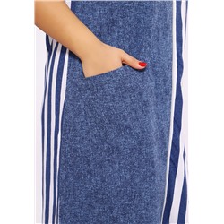 521 Халат на молнии - Полоска