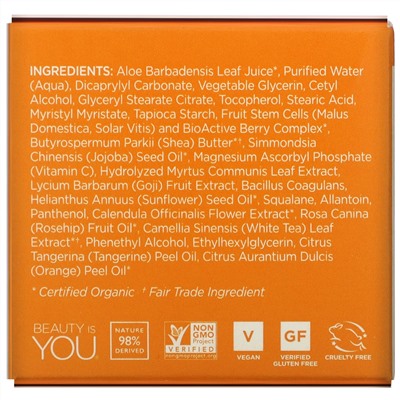 Andalou Naturals, Восстанавливающий крем, пробиотик + витамин C, улучшающий цвет лица, 1,7 жидкой унции (50 мл)