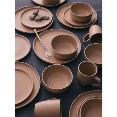 Кружка Доляна «Кремовое облако», 340 мл, керамика, кремовая