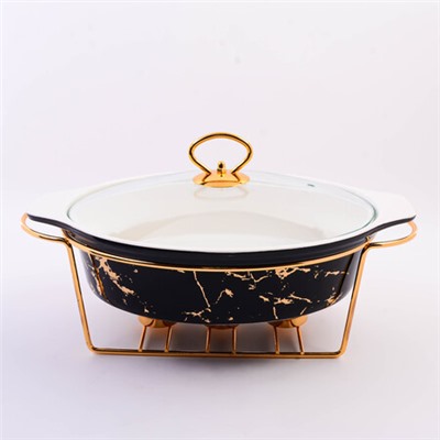 7446-1 Мармит 1,6л фарфор/металл MB (х4)