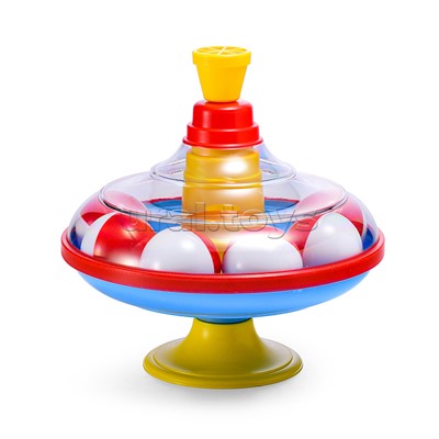 Юла большая с шариками в сетке