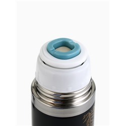 Термос с подвесом новогодний «Тепла и уюта», 500 мл, чёрный