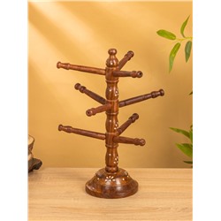 Держатель для кружек «Дерево», 12×12×34 см, дерево шишам