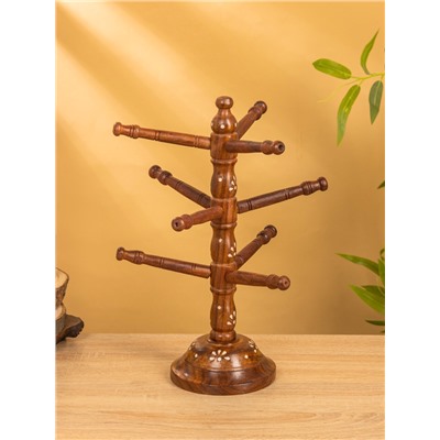 Держатель для кружек «Дерево», 12×12×34 см, дерево шишам