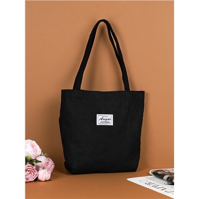 Сумка дамская шоппер 35х10х30 черный / MIR - 08 /уп 30/