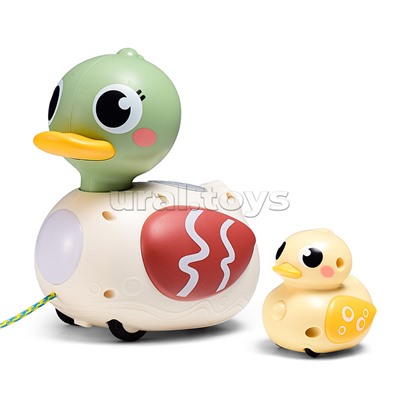 Утка "Мама с малышом" на батар.  в коробке