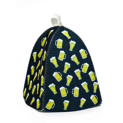 Шапка для бани и сауны «Дегустатор», полиэфир, шерсть