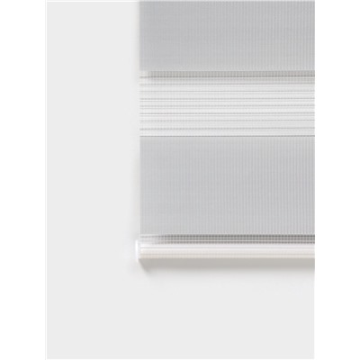 Штора рулонная 50×160 см «День и Ночь», по полотну 46×160 см, цвет стальной