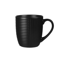 Кружка 400мл, Монблан керамика, черный MILLIMI 6/24