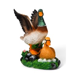 Садовая фигура из полистоуна «Утка с селезнем», 35 см