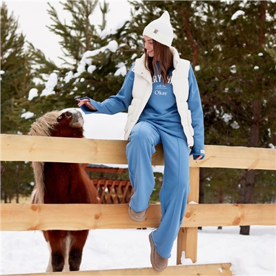 Брюки женские MIST Cozy style, синие, размер 42