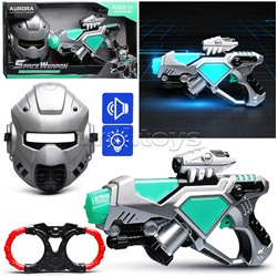 Набор оружия "Зеленая миля" (свет, звук) на батарейках, в коробке