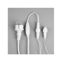 Гирлянда «Бахрома» 12×0.7 м, IP44, УМС, белая нить, 240 LED, свечение белое, 220 В