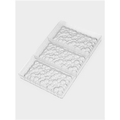 Форма для шоколада KONFINETTA «Воздушный», пластик, 3 ячейки, 27.5×17.5×2.5 см, ячейка 15.3×7.5×0.8 см, прозрачная