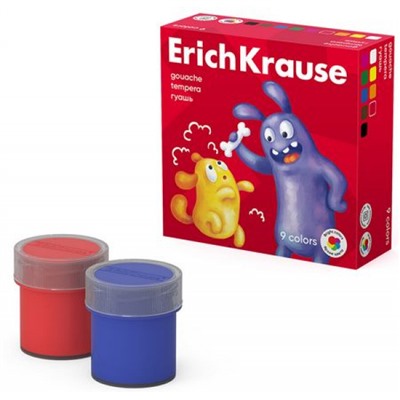 Гуашь  9цв 20мл Jolly Friends 61414 ErichKrause