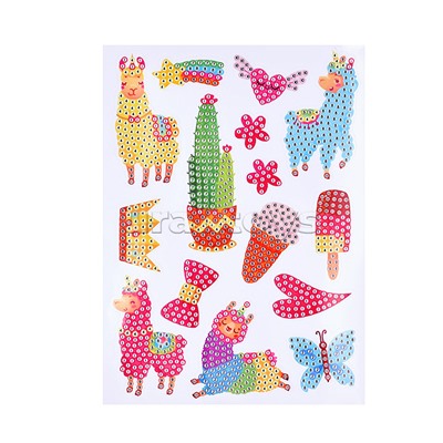 Мозаика алмазная "В мире альпак" в коробке