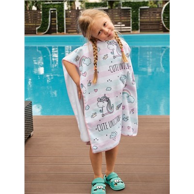 Полотенце - пончо детское LoveLife «Единороги», 60×120 см