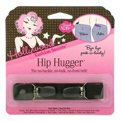 Hollywood Fashion Secrets, Hip Hugger Strap, Black, 1 Elastic Band