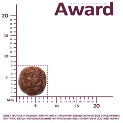 Сухой корм AWARD PFB Hairball & Indoor для взрослых кошек для выведения шерсти с уткой и индейкой с добавлением зеленой чечевицы и Юкки Шидигера