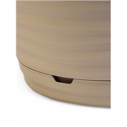 Горшок для цветов с поддоном Saffron, 9.1 л, d=26.7 см, h=24.5 см, пластиковый, бежевый