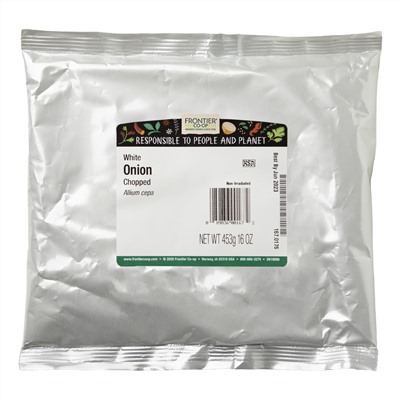 Frontier Natural Products, измельченный белый лук, 453 г (16 унций)