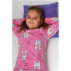 Пижама из футера с начесом для девочки Happyfox