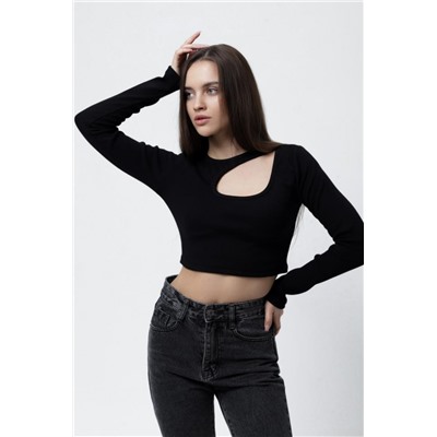 00009 лонгслив (Черный)