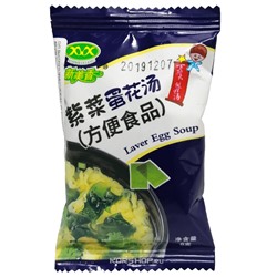 Суп быстрого приготовления из морских водорослей с яйцом Hubei Xinmeixiang, Китай, 8 г Акция