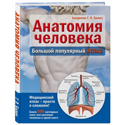 Эксмо Г. Л. Билич "Анатомия человека: большой популярный атлас"