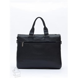 Портфель мужской кожаный 0066Z black Zinimsk
