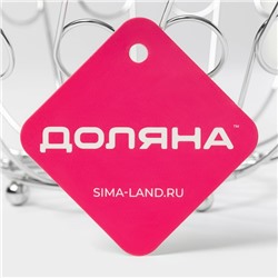 Фруктовница Доляна, 24×24×10 см, хромированная