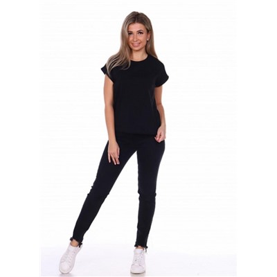 Футболка женская ФЖ017 (Черный)