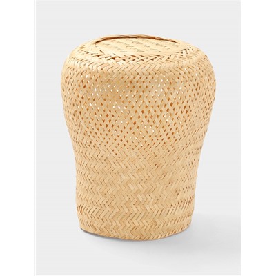 Корзинка плетёная из бамбука, 23×23×23 см