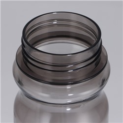 Бутылка для воды пластиковая Sport, 500 мл, чёрная